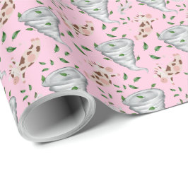Papel De Regalo Twisters Tornado Gift Wrapping Paper - Pink