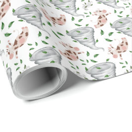 Papel De Regalo Twisters Tornado Gift Wrapping Paper - White