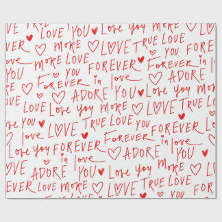 Papel De Regalo Typewriting Love 