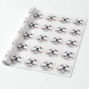 Papel De Regalo Tzu sonriente de shih