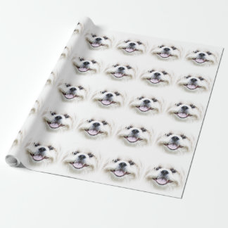 Papel De Regalo Tzu sonriente de shih