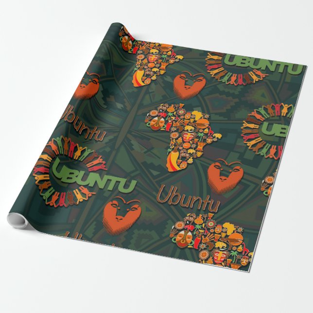 Papel De Regalo Ubuntu - Lo soy porque lo somos. (Desenrollado)