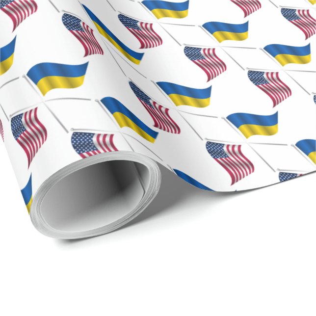 PAPEL DE REGALO UKRAINE USA (Esquina del rollo)