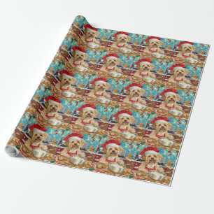Papel De Regalo Último día festivo Dandie Dinmont Terrier: Navidad