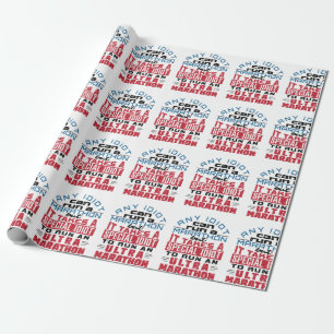 Papel De Regalo Ultra Marathon Runner Cualquier idiota puede corre
