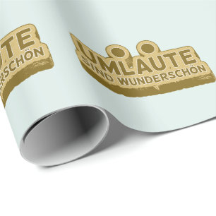 Papel De Regalo Umlaute sind wunderschön Geman Language UMLAUT