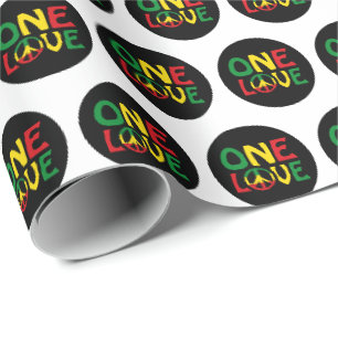 Papel De Regalo Un amor, diseño de reggae