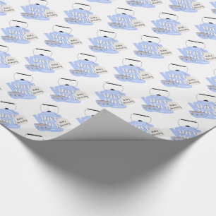 Papel De Regalo Un Bebé Está Preparando Bebé Chica Ducha Diaper