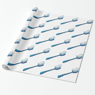 Papel De Regalo Un cepillo de dientes azul