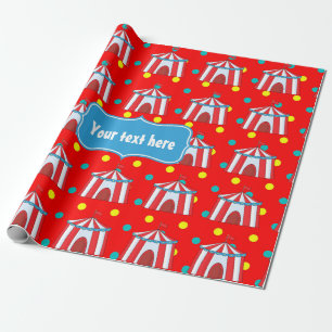 Papel De Regalo Un Día en el Circo Fiesta Infantil Personalizada