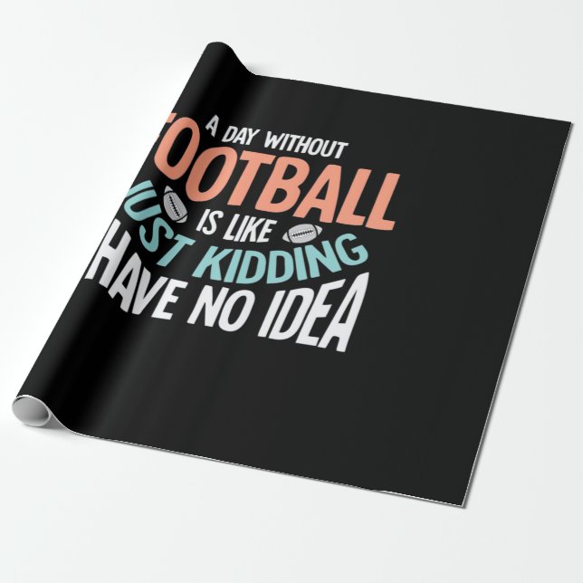 Papel De Regalo Un día sin fútbol ni idea (Desenrollado)