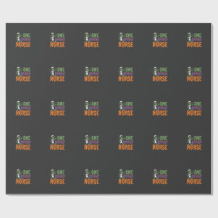 Papel De Regalo Un diseño de Halloween de una enfermera espeluznan