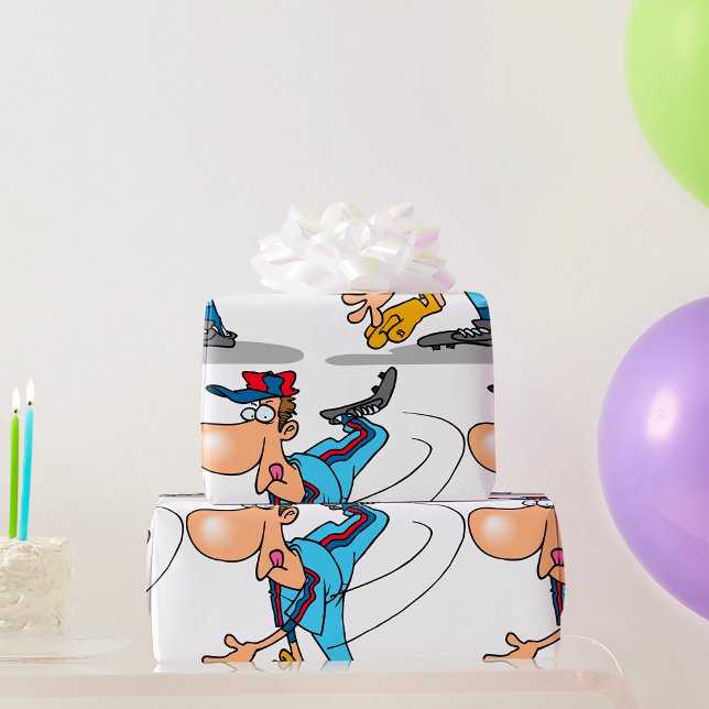 Papel De Regalo Un extraño lanzador de béisbol Personalizado lanza (Subido por el creador)