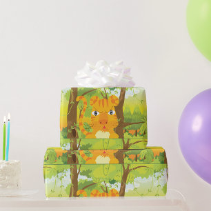 Papel De Regalo Un extraño Personalizado de tigre en la jungla