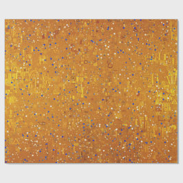 Papel De Regalo Un inspirado en Klimt dorado