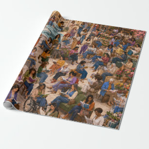 Papel De Regalo Un mundo lleno de amantes de los libros