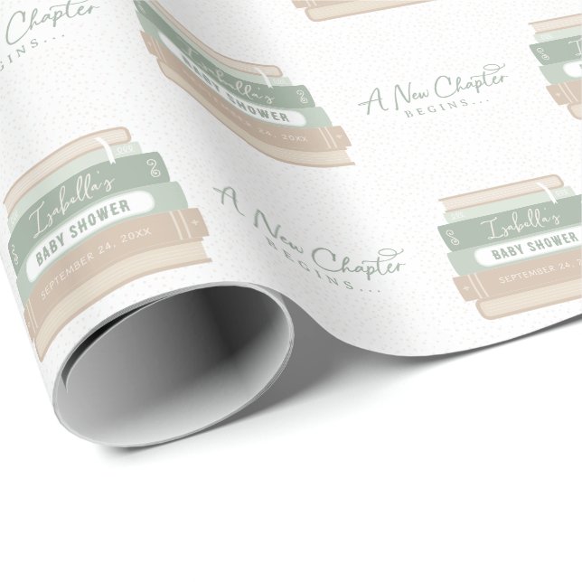 Papel De Regalo Un Nuevo Capítulo Comienza Historia Personalizada  (Esquina del rollo)