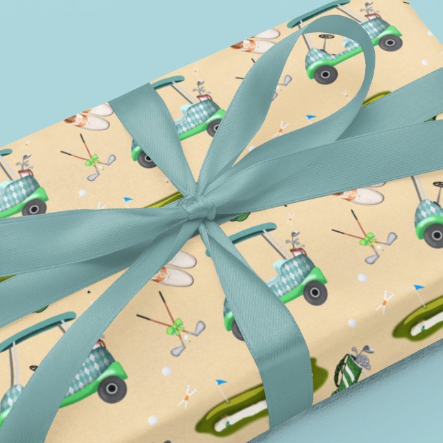 Papel De Regalo Un patrón de un día de golf  (Subido por el creador)