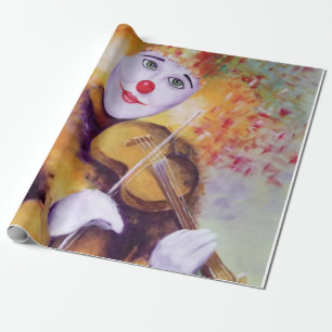 Papel De Regalo Un payaso dulce tocando el violín