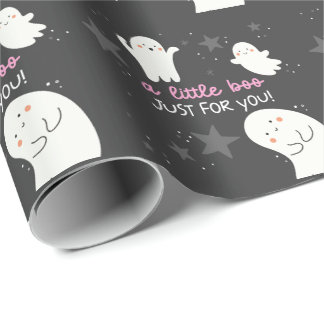 Papel De Regalo Un pequeño Boo solo para ti regalo de fantasma de 