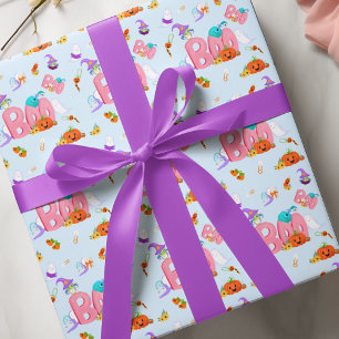 Papel De Regalo Un pequeño fantasma, Owl Halloween Baby Shower