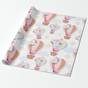 Papel De Regalo Un pequeño paseo en globo