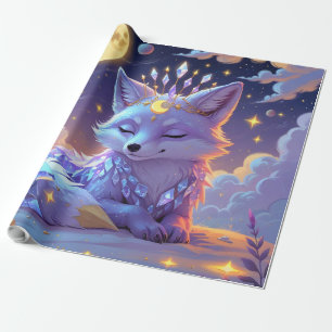 Papel De Regalo Un pequeño Zorro Susurro de Estrellas bajo la luz