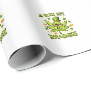 Papel De Regalo Un Poco Alto Irlandés Divertido Vibraciones de Hoj