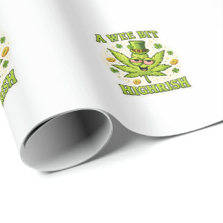 Papel De Regalo Un Poco Alto Irlandés Divertido Vibraciones de Hoj