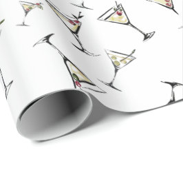 Papel De Regalo Un poco mayor cóctel de Martini cumpleaños