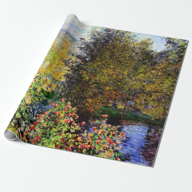 Papel De Regalo Un rincón del jardín en Montgeron (Desenrollado)