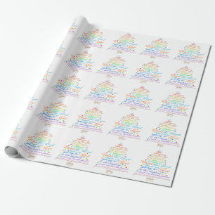 Papel De Regalo Un Salvador ha nacido Lucas 2-11 Empaquetado de ár