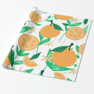 Papel De Regalo Una armonía vibrante de jazz y Naranja