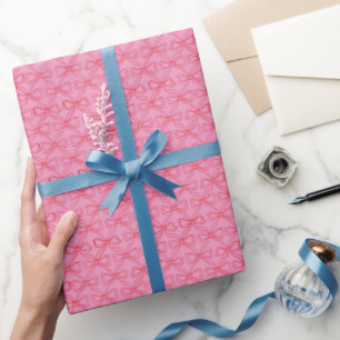 Papel De Regalo Una burra chiflada roja se inclina por el rosa bri