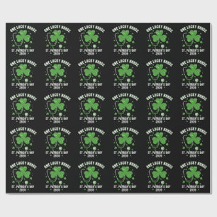Papel De Regalo Una enfermera afortunada Día de San Patricio 2026 