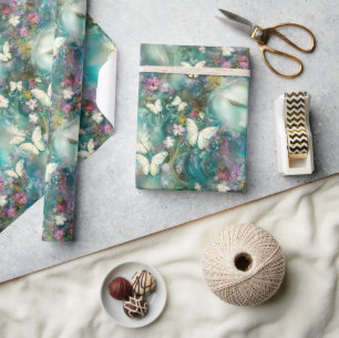 Papel De Regalo Una serie de mariposas místicas Diseño 3
