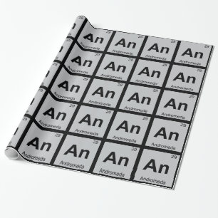 Papel De Regalo Una tabla periódica de química griega Andrómeda