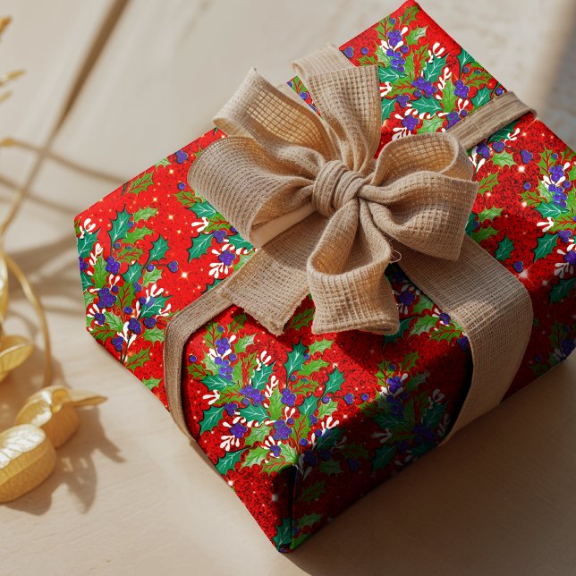 Papel De Regalo Unas vacaciones de hojas verdes de época retro (Subido por el creador)