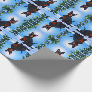 Papel De Regalo Único perro festivo escocés adorador