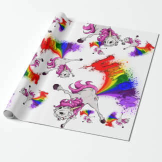 Papel De Regalo unicorn rainbow fart
