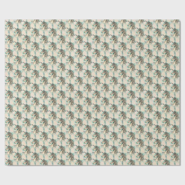 Papel De Regalo Unicornio (Superficie plana)