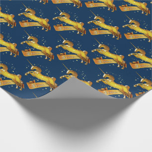 Papel De Regalo Unicornio