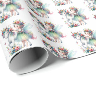 Papel De Regalo Unicornio chicas de tejas molidas