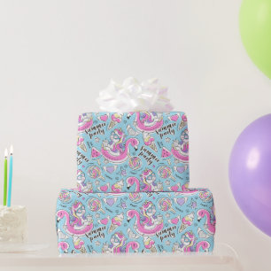 Papel De Regalo Unicornio de fiesta de piscina de verano 