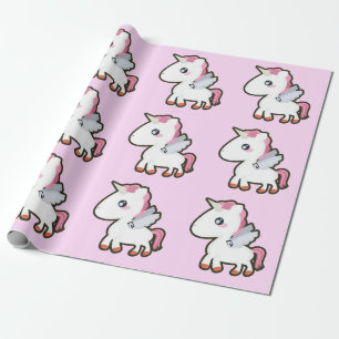 Papel De Regalo Unicornio de Kawaii