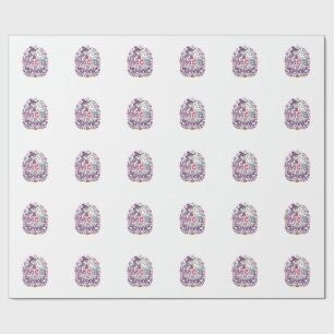 Papel De Regalo Unicornio demasiado lindo para asustar arte colori