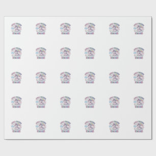 Papel De Regalo Unicornio Diseño Gráfico Pequeño Unicornio Climáti