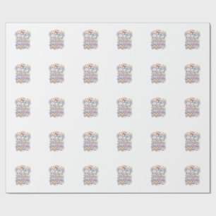 Papel De Regalo Unicornio Humano Pequeño Magia Mayor Vector Premiu