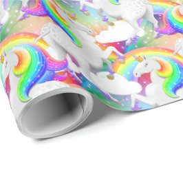 Papel De Regalo Unicornio: la estrella del arcoiris