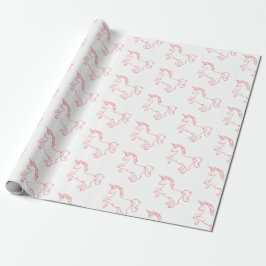 Papel De Regalo Unicornio lindo